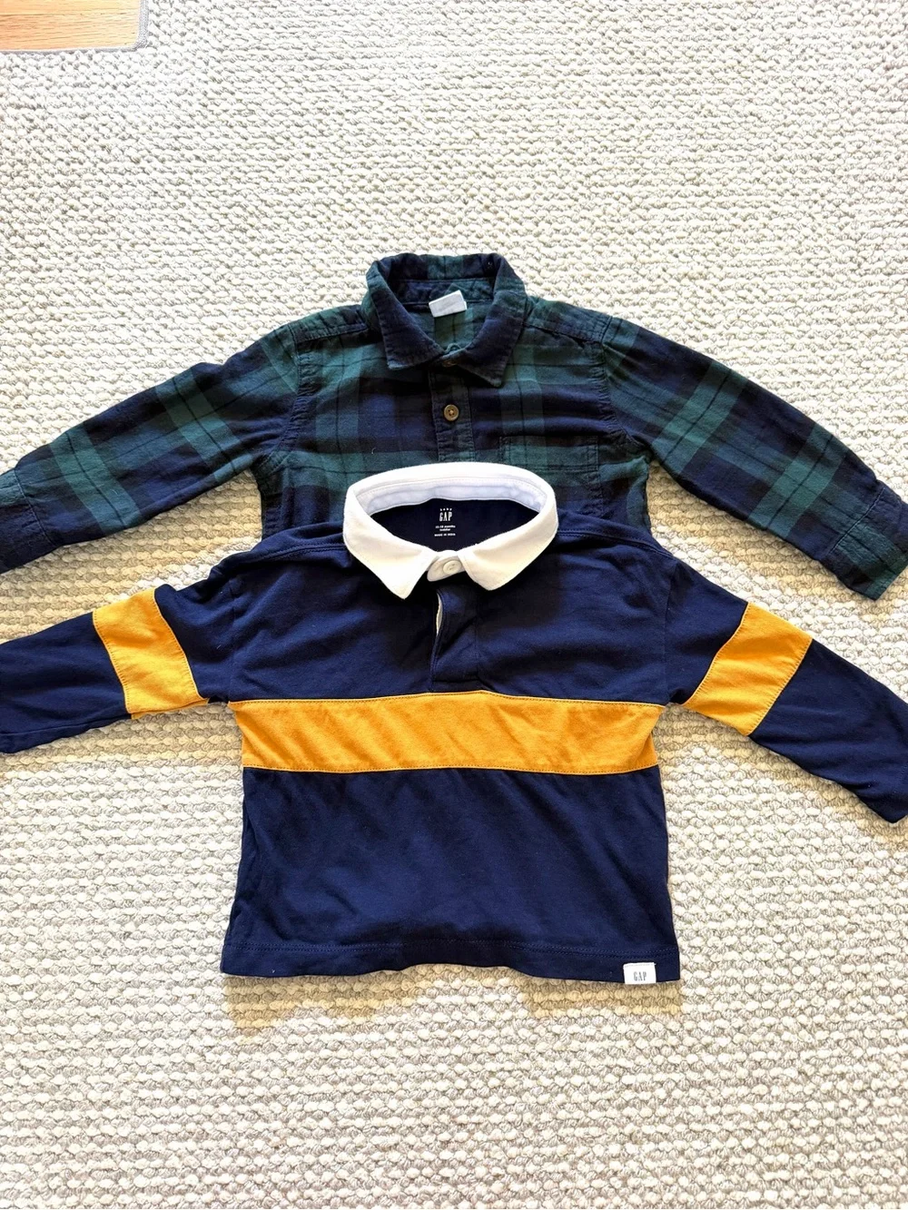Baby GAP Long Sleeve Shirt Bundle | 12–18 Months | 2-Piece